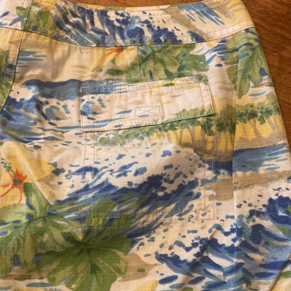 Women’s NWT Liz Claiborne cropped tropical print pants  size 12 - Picture 8 of 8